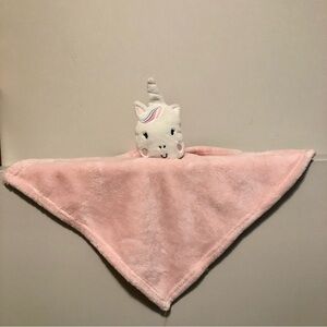 🔥 4/$15 
CHICK pea unicorn lovey flat plush pink baby girl security blanket